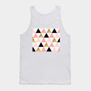 Geometric serendipity - blush rose gold Tank Top